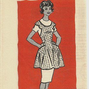 1940 Marian Martin Mail Order Apron Pattern 9403